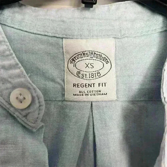 Brooks Brothers Women’s XS Blue Chambray Popover Shirt Long Sleeve Casual - Picture 2 of 6